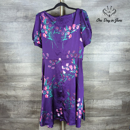 DKNY Short Sleeve Floral Dress Size 16