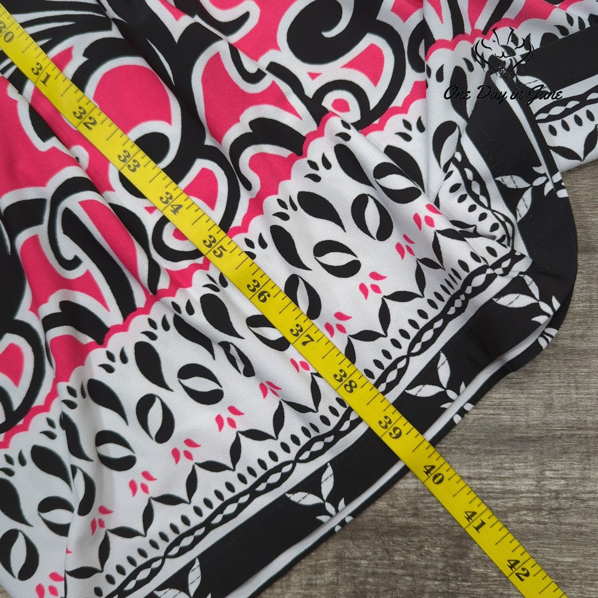 Cato Sleeveless Empire Waist Dress Pink Black White Print NWT Size L