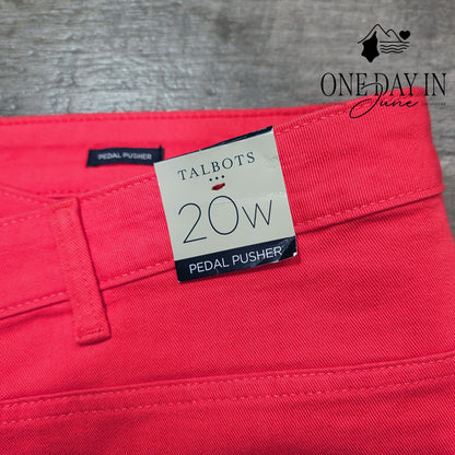 Talbots Plus Size Pedal Pusher Jeans Size 20W