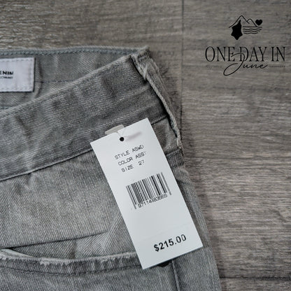 AG Adriano Goldschmied Straight Leg Jeans Gray Denim NWT $215 Size 4 (27)