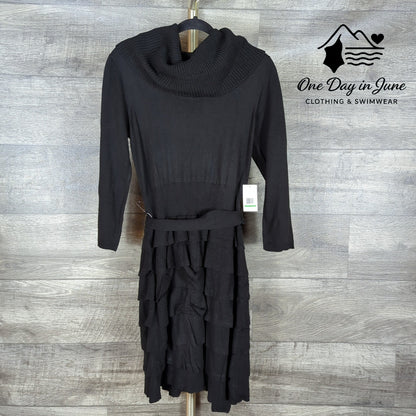 J Howard Cowl Neck Long Sleeve Sweater Dress Size L