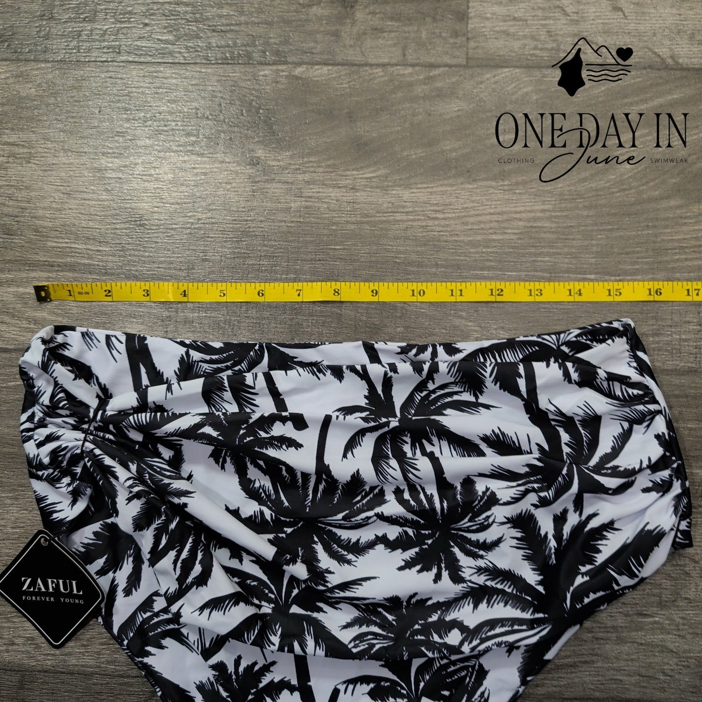 Zaful High Waist Tropical Bikini Bottom Size 2XL