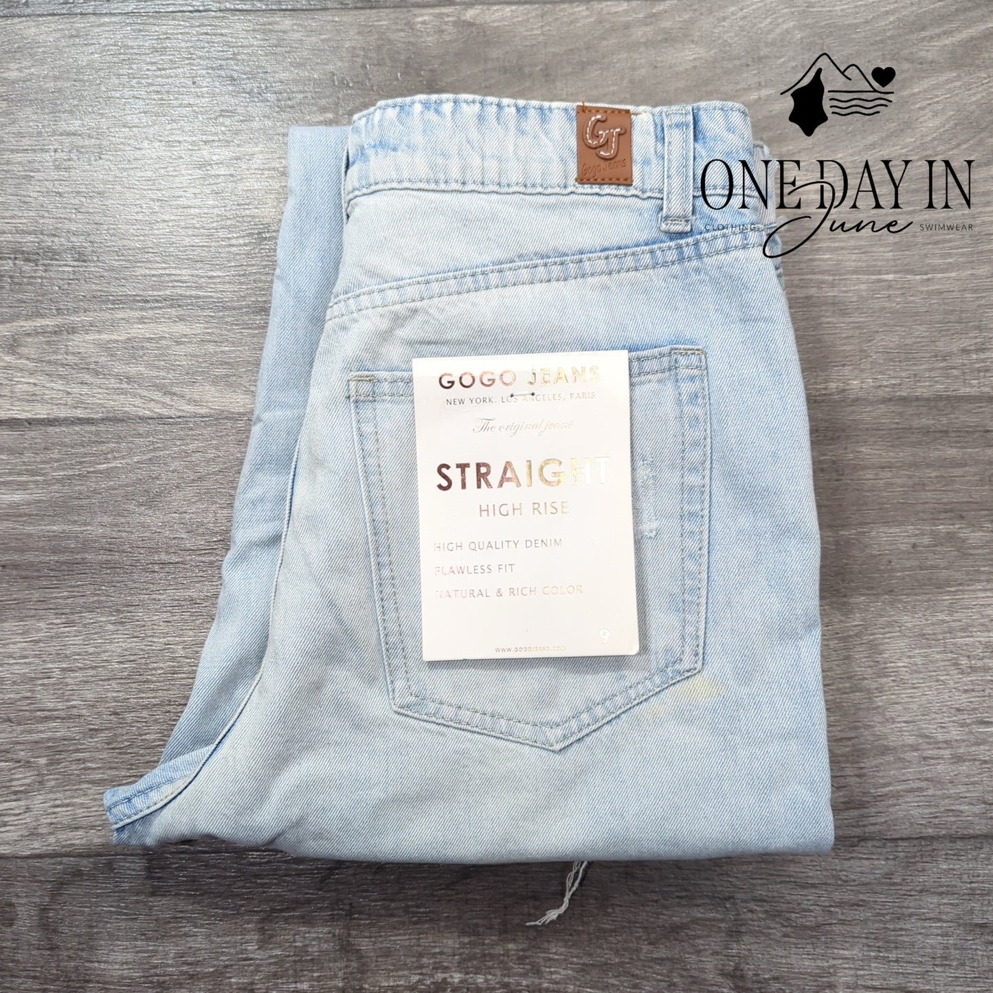 Gogo Jeans High Rise Straight Leg Jeans Size 9