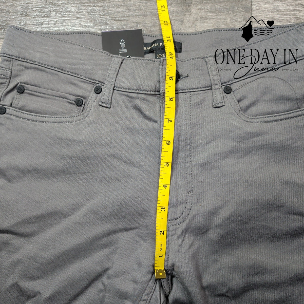 Banana Republic 5 Pocket Slim Straight Stretch Pants Gray NWT Size 30X32