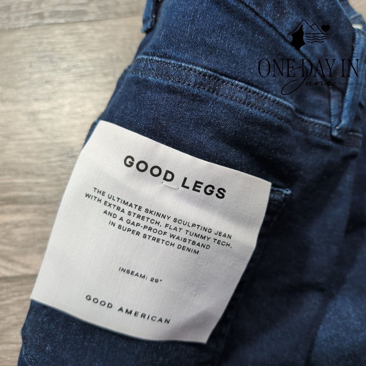 Good American Good Legs Super Skinny Jeans Dark Blue NWT Size 12