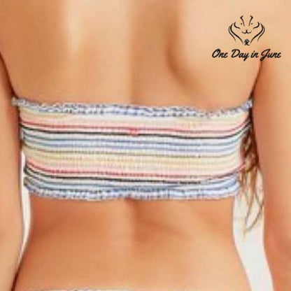 Billabong Gimme Sun Smock Tube Bikini Top Size S