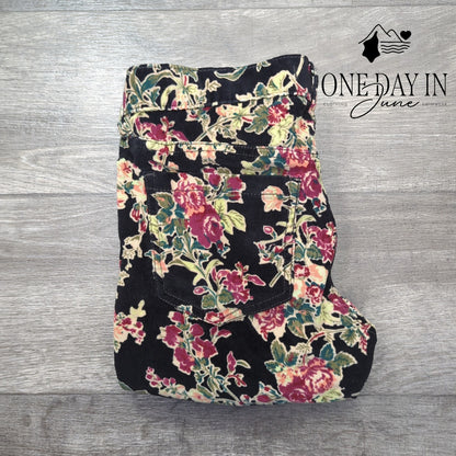 Free People Floral Corduroy Ankle Pants Size 28 (6)
