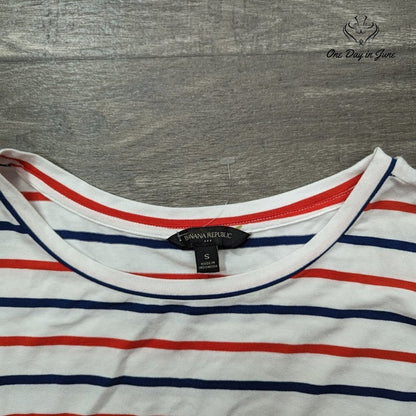Banana Republic Striped Short Sleeve Mini Dress Size S