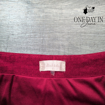 Altar'd State Corduroy Mini Skirt Size S