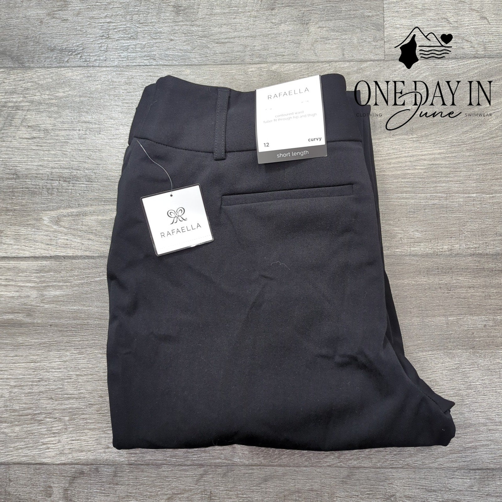 Rafaella Curvy Short Length Pants Size 12 Short One Day In June Rafaella Curvy Short Length Pants Size 12 Short One Day In June