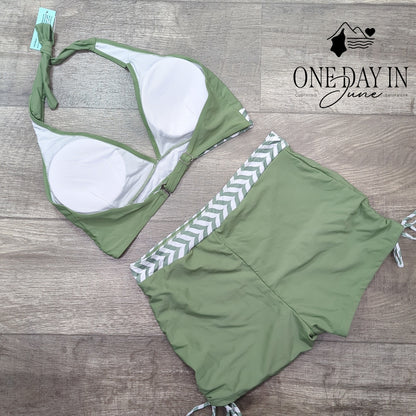 Adisputent Boyshort Bikini Swimsuit Size L