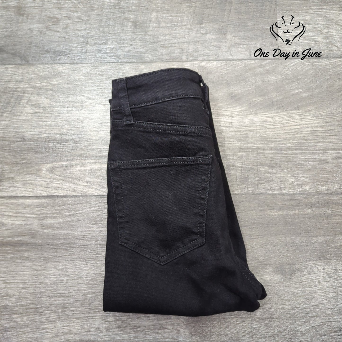 Lovers And Friends Distressed Skinny Jeans Black Ripped Knee NWT Size 23 (00)
