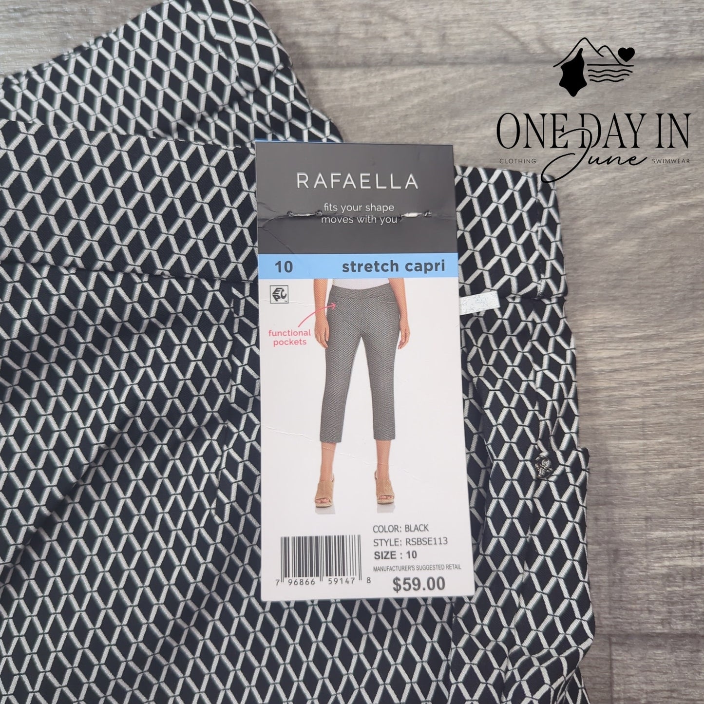 Rafaella Stretch Capri Pants Size 10