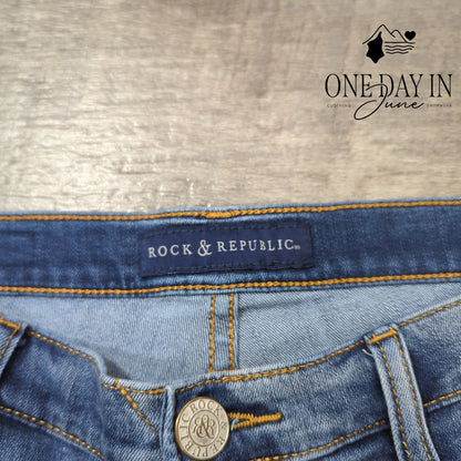 Rock & Republic Berlin Straight Leg Jeans Size 8