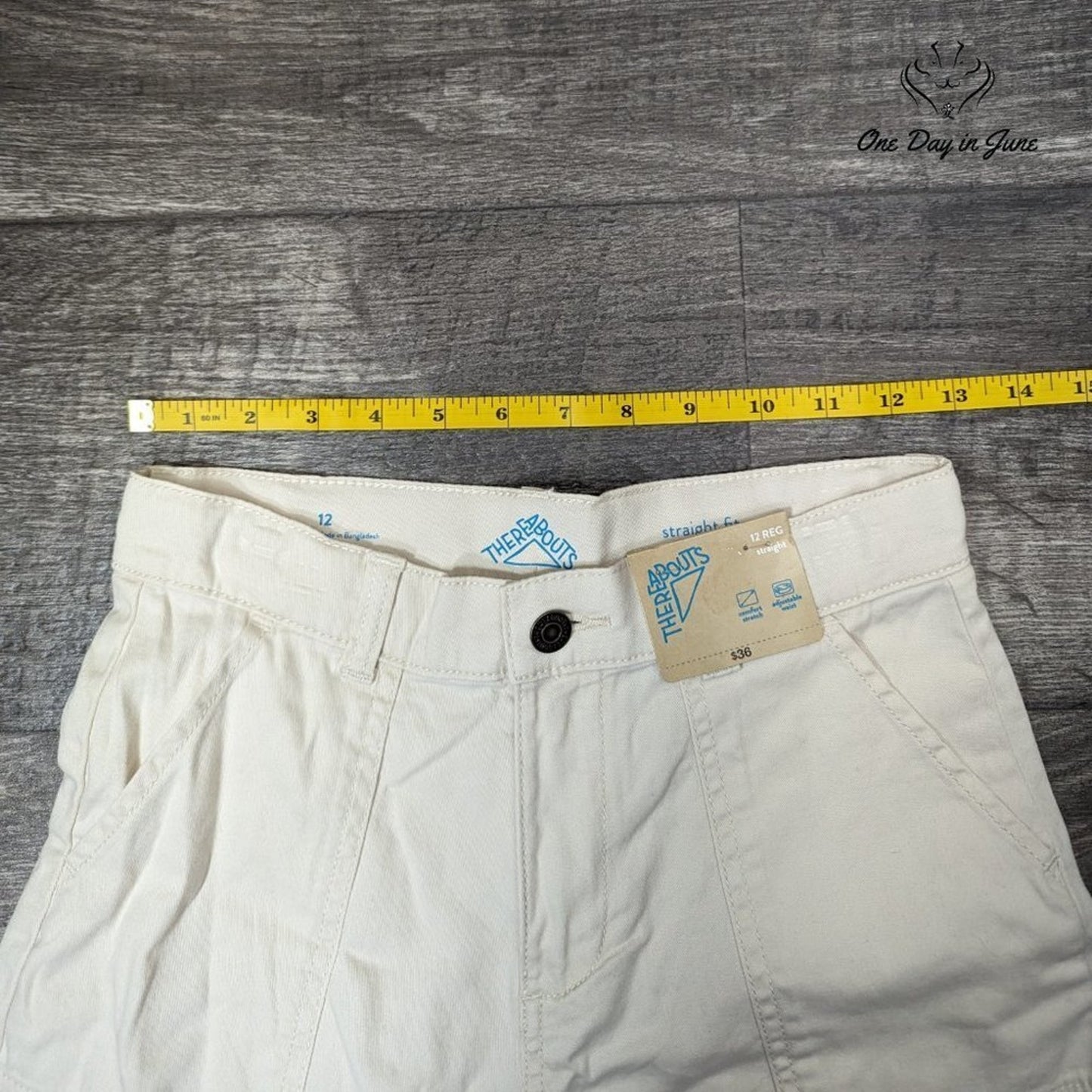 There Abouts Straight Fit Cargo Pants Size 12