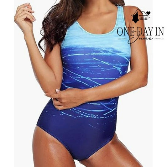 Adisputent Cross Back One Piece Swimsuit Size S