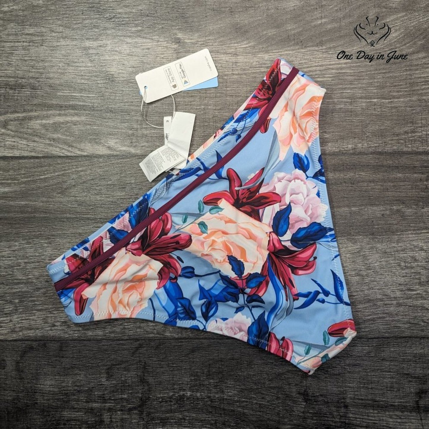 Cupshe Floral Bikini Bottom Size M
