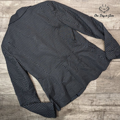 New York & Company One Button Polk-a-dot Blazer Size 6