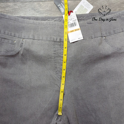 Ruby Rd. Plus Size Pull On Ankle Jeans Size 24W