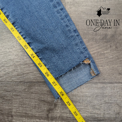 Good American Good Legs Skinny Raw Hem Jeans Size 4