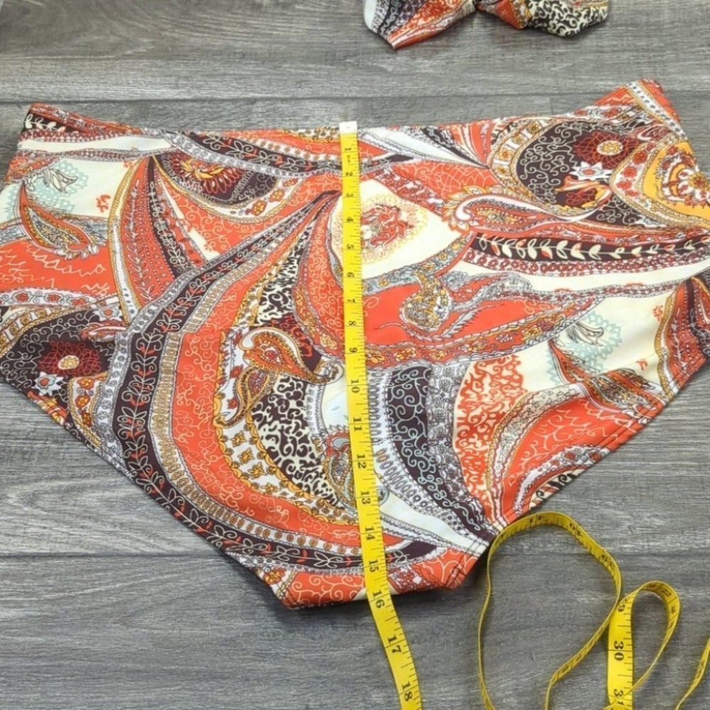 Sea Grove Plus Size High Waist Bandage Bikini Swimsuit Size 5XL