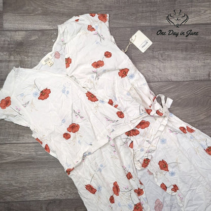 a.n.a Short Sleeve Tie Summer Dress Size M