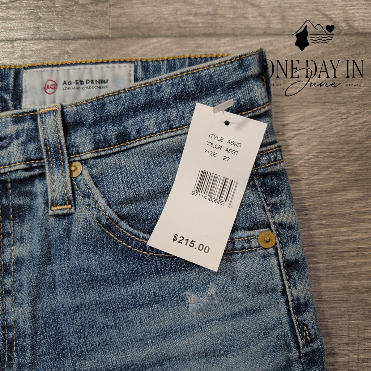 AG Adriano Goldschmied The Sophia High Rise Skinny Jeans Blue NWT Size 4 (27)