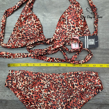 Shekini Halter Bandage Bikini Swimsuit Size M