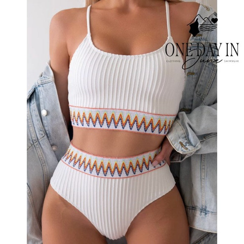 Zuobango Crop Bikini Swimsuit Size S