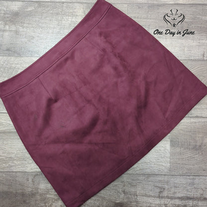 Loft Suede Like Mini Skirt Size 16