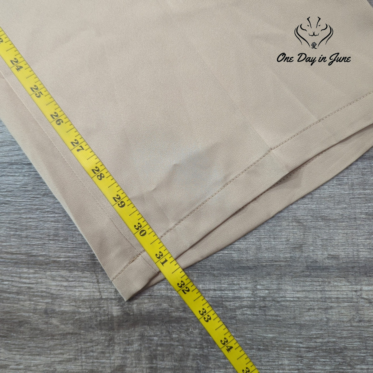 Olivia Sky Madrid Satin Cargo Pants Tan Praline Straight Leg NWT Size 10
