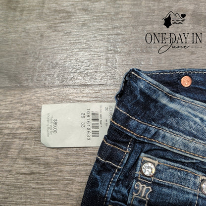 Miss Me Mid Rise Easy Boot Jeans Size 2 (26)