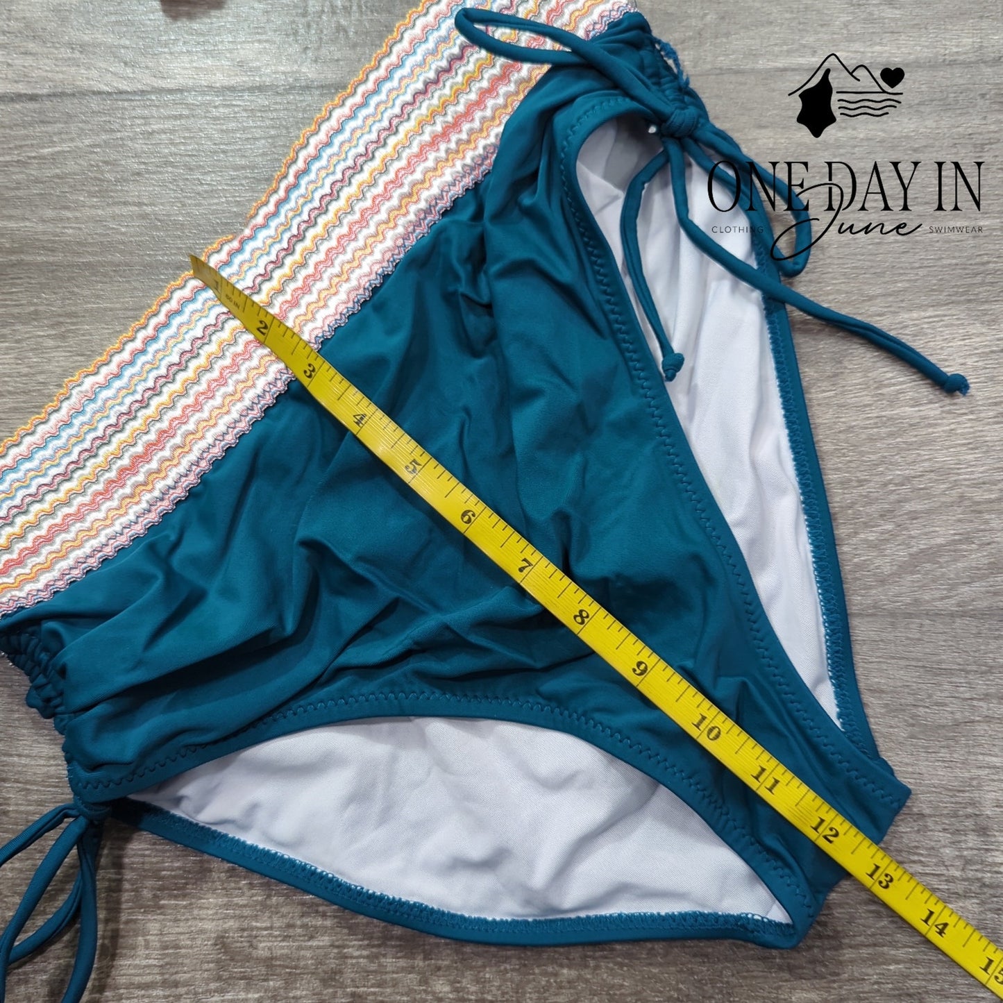 Blooming Jelly High Waist Bikini Swimsuit Size M