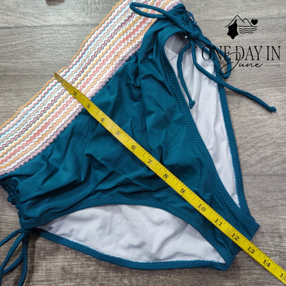 Blooming Jelly High Waist Bikini Swimsuit Size M