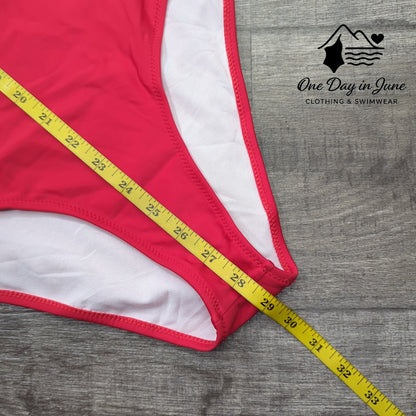AImage Halter Cutout Ring One Piece Swimsuit Size M