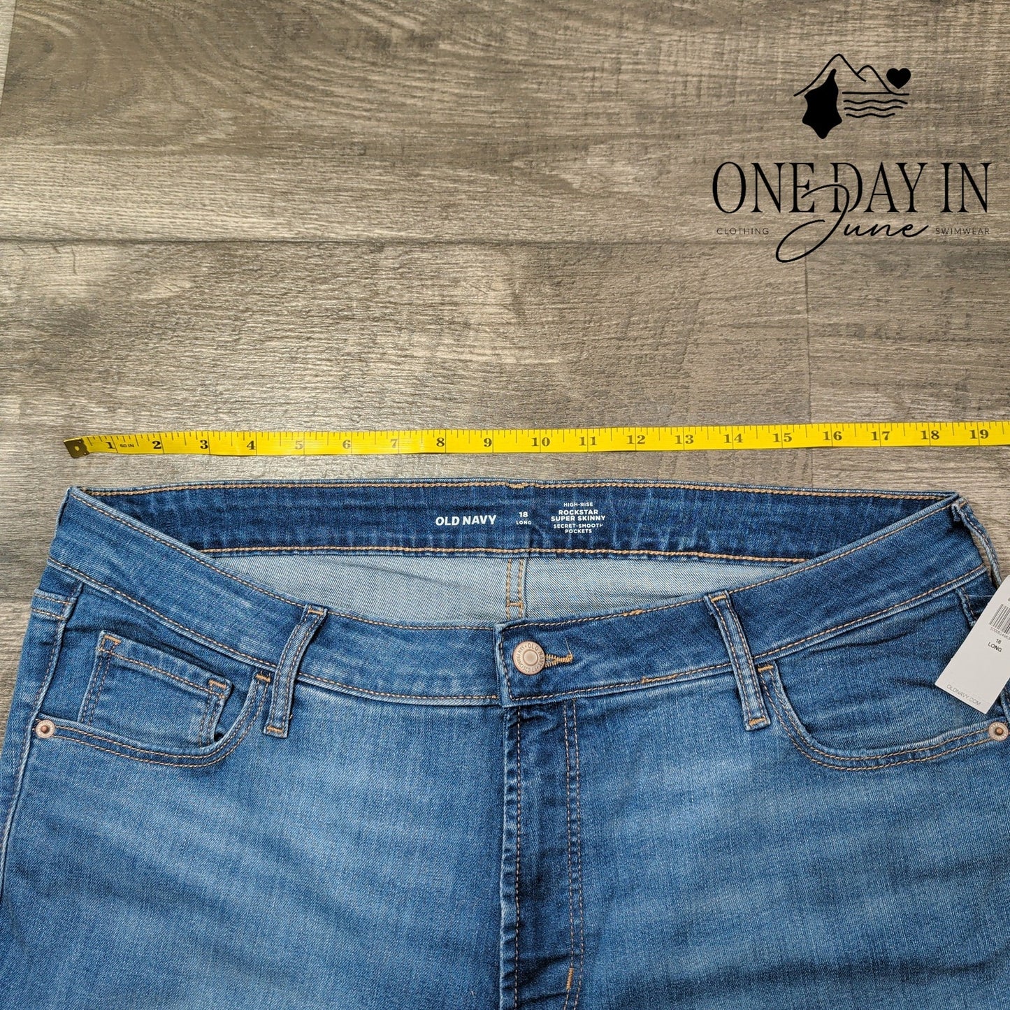 Old Navy High Rise Rockstar Super Skinny Jeans Size 18 Long