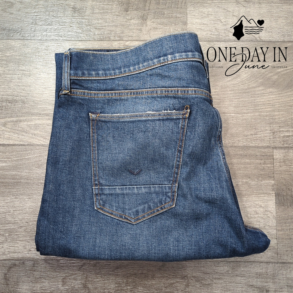 Hudson Byron Straight Leg Jeans Mens Blue Stretch Denim NWT $185 Size 42X30