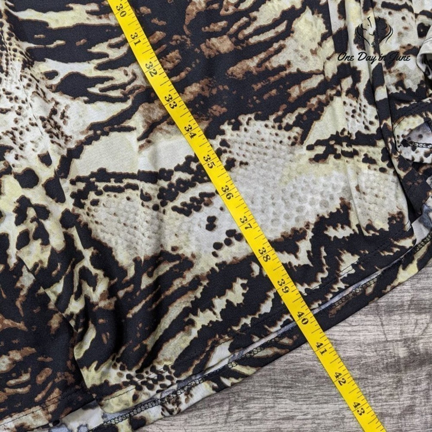 Zac & Rachel Animal Print Maxi Skirt Size L
