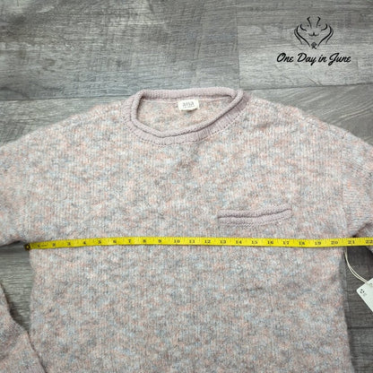a.n.a Blush Heather Pull over Long Sleeve Sweater Size S