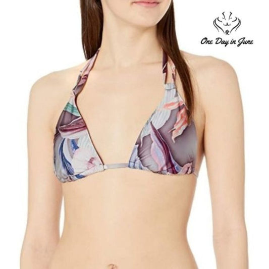 Bcbgmaxazria Tropical Triangle Bikini Top Size 2