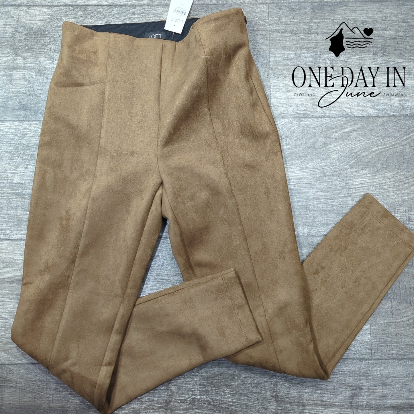 Loft Suede Like Ankle Pants Size 0