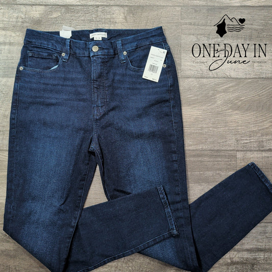 Good American Good Legs Super Skinny Jeans Dark Blue NWT Size 12