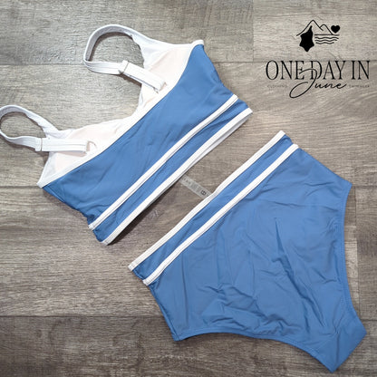 Blooming Jelly Crop Bikini Swimsuit Size S