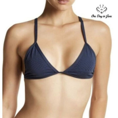 Tavik Jett Textured Triangle Swim Top Size L