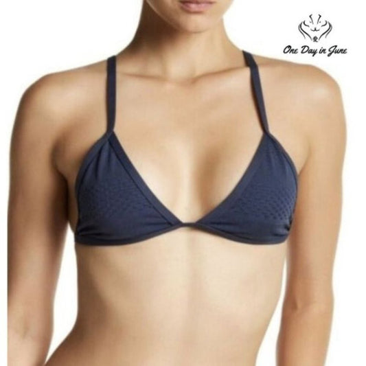 Tavik Jett Textured Triangle Swim Top Size L