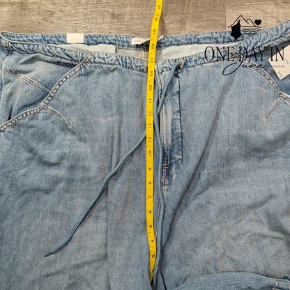 Good American Plus Size Drawstring Jogger Jeans Size 18