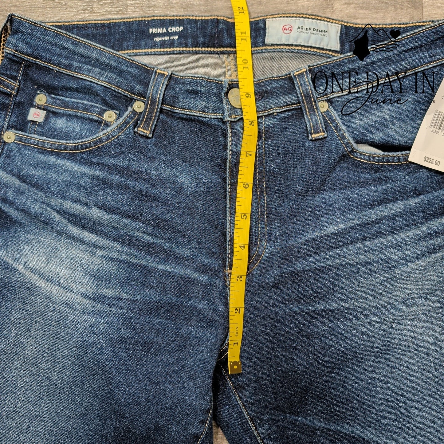 AG Adriano Goldschmied The Prima Cigarette Crop Jeans Size 8