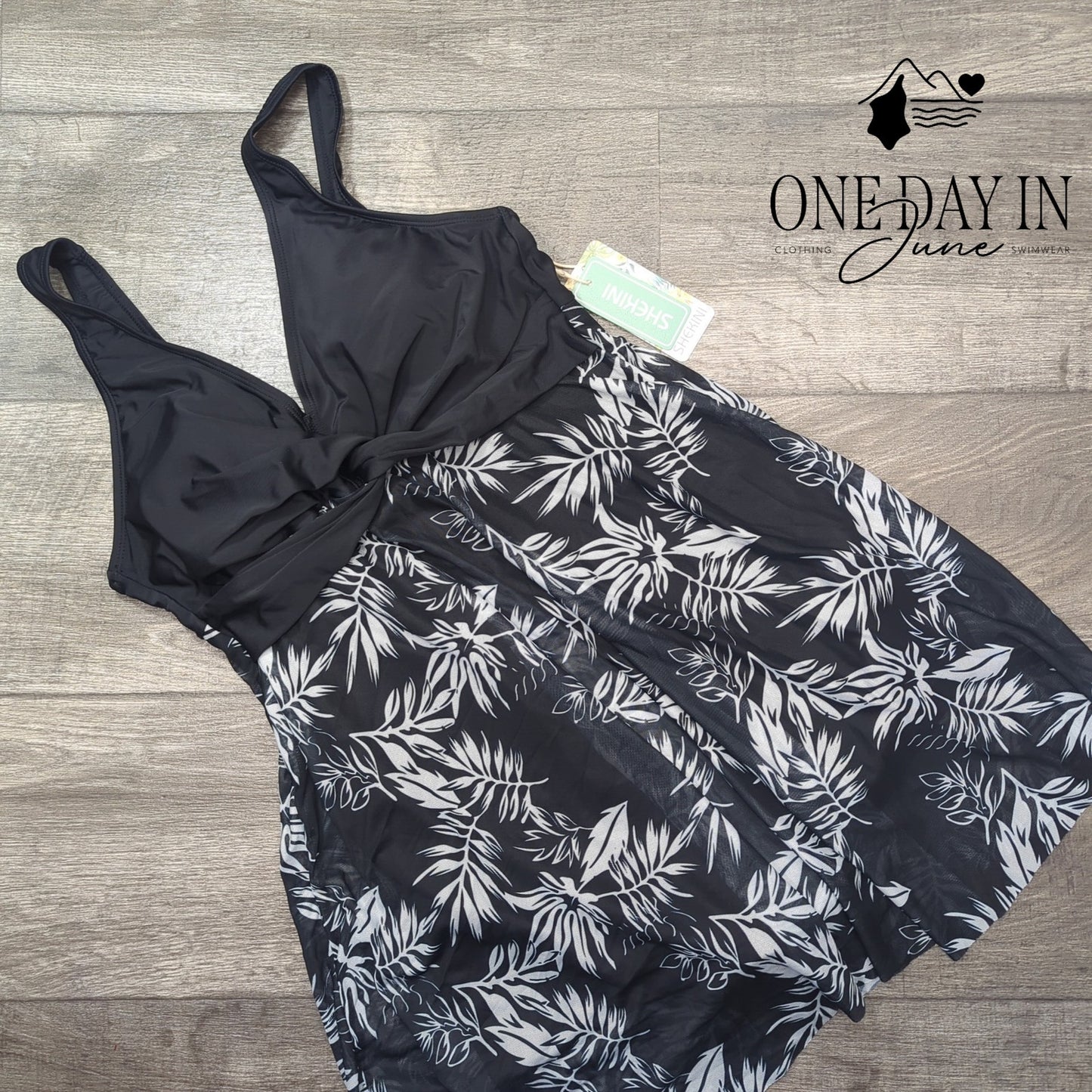 Shekini Boyshort One Piece Swimsuit Size XL