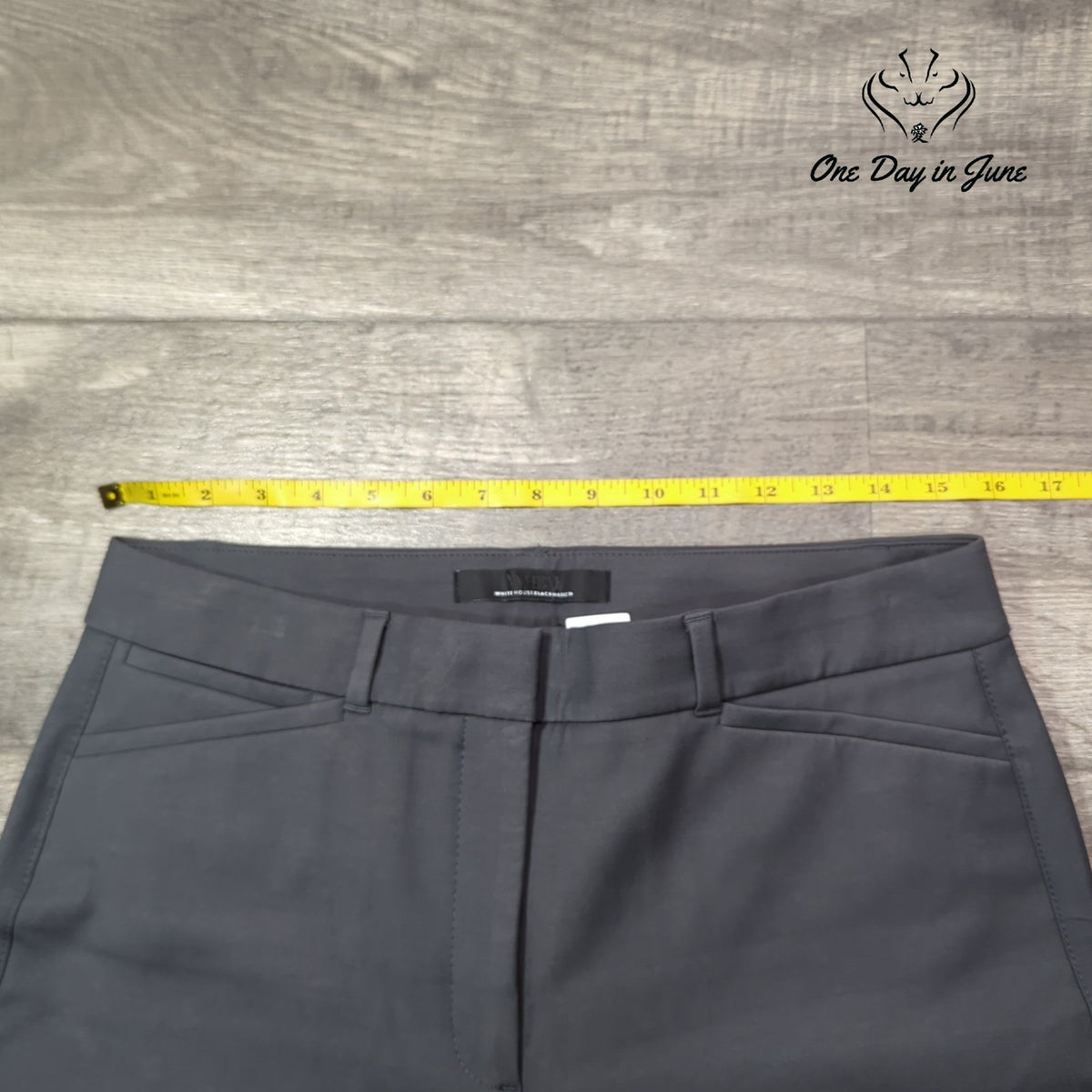 White House Black Market Ines Slim Bootcut Dress Pants Asphalt Gray NWT Size 8S