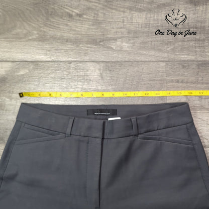 White House Black Market Ines Slim Bootcut Dress Pants Asphalt Gray NWT Size 8S